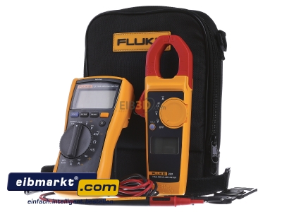 Frontansicht Fluke FLUKE-117/323 ComboKit mit Multimeter und Strommesszange 