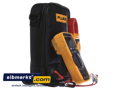 Ansicht links Fluke FLUKE-117/323 ComboKit mit Multimeter und Strommesszange 