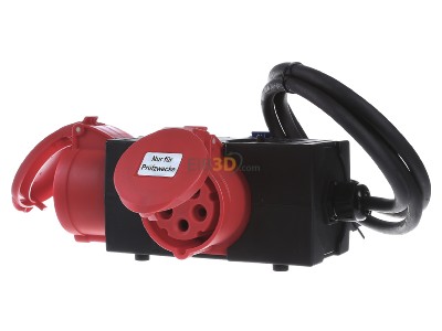 Ansicht rechts HT CEE Adapter 16/32A Adapter CEE 16/32A fr 3phas.Prflinge 