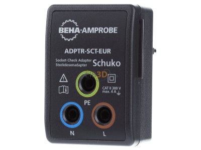 Frontansicht Fluke ADPTR-SCT-EUR Adapter Schuko 