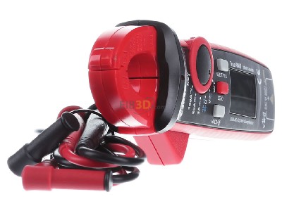 View on the left Cimco 11 1411 digital clamp meter 0,001...100A 
