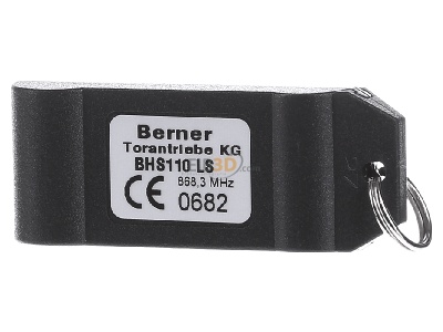 Ansicht hinten Berner Torantriebe BHS 110 Handsender 1-Kanal 