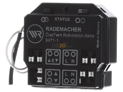 Frontansicht Rademacher 9471-1 DuoFern Rohrmotor-Aktor 