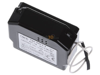 Ansicht oben hinten Rademacher 9471-1 DuoFern Rohrmotor-Aktor 