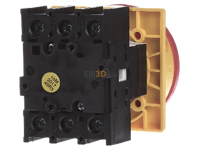 Ansicht hinten Eaton P1-25/E/SVB Hauptschalter Einbau, 25A, 3-polig 