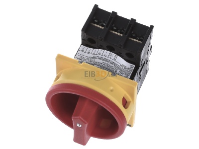 Ansicht oben vorne Eaton P1-25/E/SVB Hauptschalter Einbau, 25A, 3-polig 