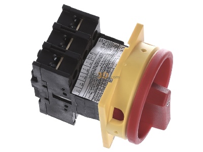 Ansicht oben links Eaton P1-25/E/SVB Hauptschalter Einbau, 25A, 3-polig 