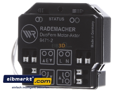 Frontansicht Rademacher 9471-2 DuoFern Rohrmotor-Aktor 