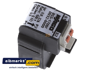 Ansicht oben links WAGO Kontakttechnik 855-1700/032-000 Aufsteck-Stromwandler 32A/0,32A 