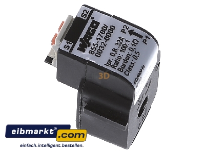 Ansicht oben rechts WAGO Kontakttechnik 855-1700/032-000 Aufsteck-Stromwandler 32A/0,32A 
