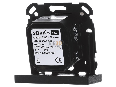 Ansicht hinten Somfy 1811404 Wandsender Smoove Uno A/M io Pure o.Rahmen 