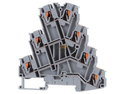 Frontansicht Phoenix PT2,5-PE/3L Mehrstockklemme 