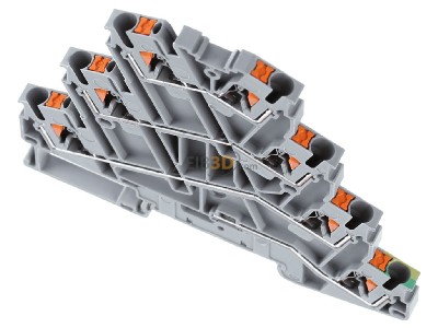 Ansicht oben vorne Phoenix PT2,5-PE/3L Mehrstockklemme 