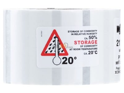 Ansicht links WAGO 211-856 Leitermarkierer unbedr 22x13 mm wei� 