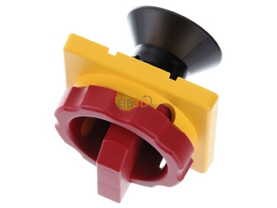 Ansicht oben vorne Siemens 3LD9344-3C Drehantrieb rot/gelb 66x66mm 