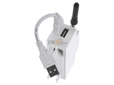 Ansicht oben hinten Somfy 1811691 WLAN-Modul fr TaHoma DIN rail 