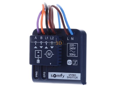 Front view Somfy 1822660 Flush-mounted receiver Roller shutter io 

