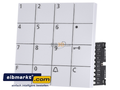 Frontansicht Siedle&Shne COM 611-02 W Codeschloss-Modul weiss 