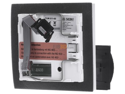 Back view Siedle TLM 611-02 W Audio module for door station White 
