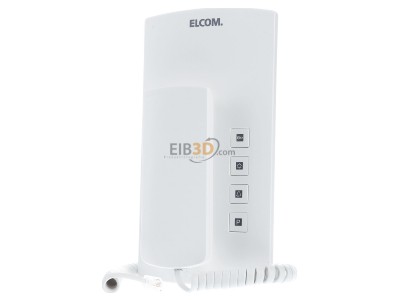 Front view Elcom BHT-200 ws Indoor station door communication White 
