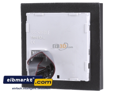 Back view Siedle&Shne TM 612-2 DG Ring module for door station grey 
