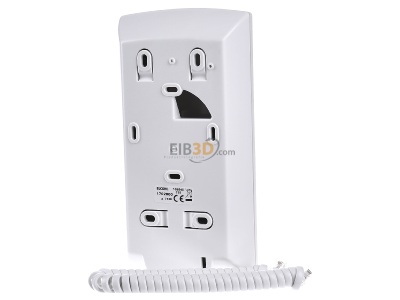 Back view Elcom BHT-280 Intercom system phone white 
