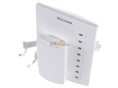 View up front Elcom BHT-280 Intercom system phone white 
