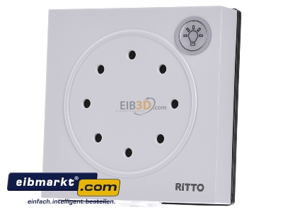 Frontansicht Ritto 1876070 Portier Trsprechmodul ws m.Lichta.95x95x33mm 