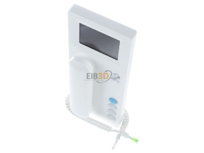 Ansicht oben vorne Siedle BTSV 850-03 W Bus-Telefon Standard weiss m.Farbmonitor 