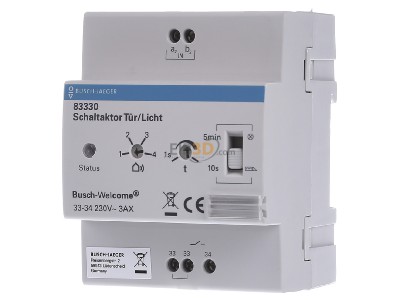 Front view Busch Jaeger 83330 EIB, KNX switch device for intercom system, 
