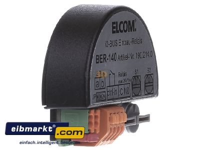 Ansicht links Elcom BER-140 Einbaurelais UP, i2-BUS 