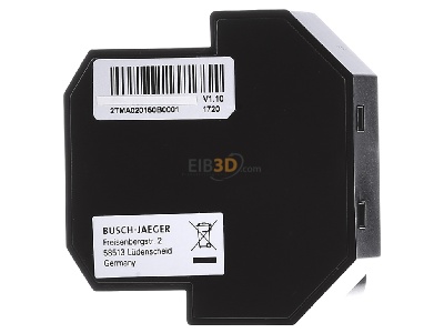 Back view Busch Jaeger 83335 U EIB, KNX switch device for intercom system, 
