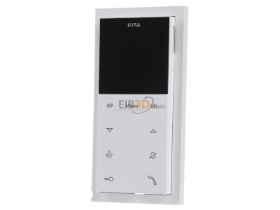 Front view Gira 1239112 Indoor station door communication White 
