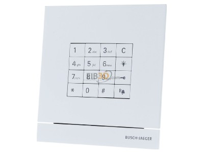 Front view Busch Jaeger 83100/71-664 Functional module for door station White 
