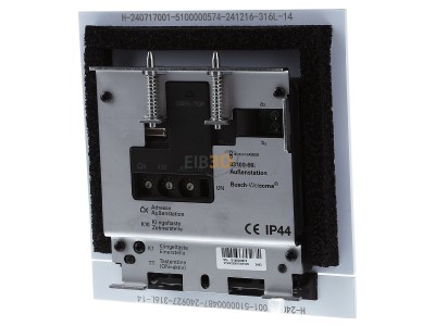 Back view Busch Jaeger 83100/71-664 Functional module for door station White 
