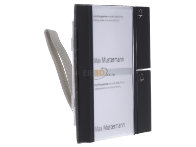 Ansicht links Siedle BTM 650-02 AG Bus-Tasten-Modul anthrazitgrau 