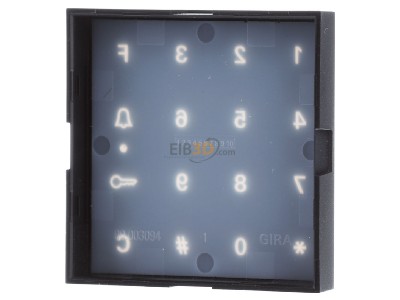 Ansicht hinten Gira 851328 Aufsatz Codetastatur anth 