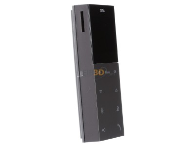 Ansicht links Gira 1239600 Wohnungsstation Video AP plus alu-lack. 