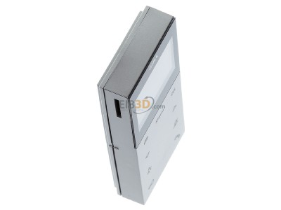 Ansicht oben links Gira 1239600 Wohnungsstation Video AP plus alu-lack. 