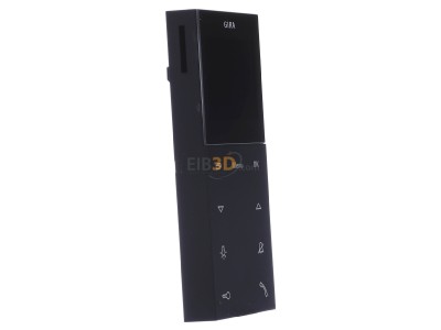 View on the left Gira 1239005 Indoor station door communication Black 
