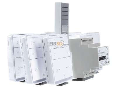 View on the left TCS PSX2360-0000 Door station set 6 phones 
