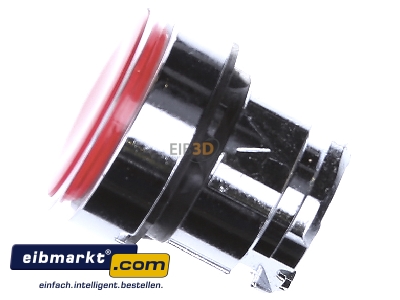 Ansicht oben rechts Schneider Electric ZB4BH043 Frontelement Drucktaster D 22mm, rot 