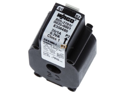 Top rear view WAGO 855-2701/035-001 Amperage measuring transformer 35/1A 
