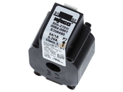 Ansicht oben hinten WAGO 855-2701/064-001 Aufsteck-Stromwandler 64A/1A 
