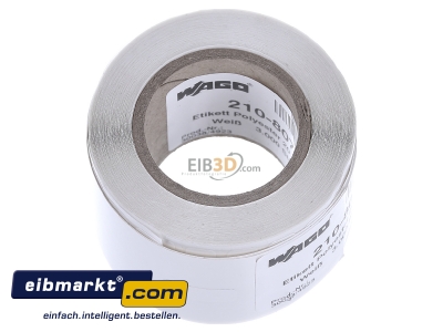 View top left WAGO Kontakttechnik 210-807 Labelling material 8x20mm white
