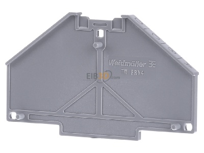 Front view Weidmller TW PRV4 D-A End/partition plate for terminal block 
