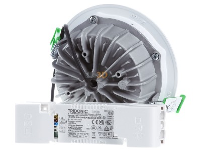 Ansicht hinten LTS VTFS 10.1030 weiss LED-Einbaudownlight 3000K inkl.Konverter 