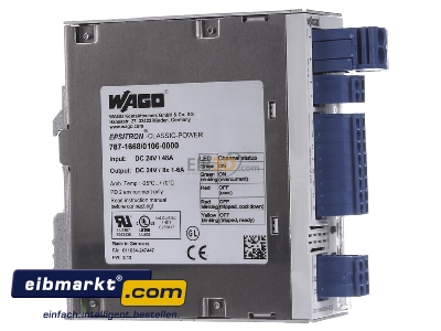 Ansicht links WAGO Kontakttechnik 787-1668/106-000 Schutzschalter elektronisch 