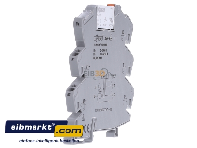 View on the left WAGO Kontakttechnik 857-369 Switching relay AC 24...230V
