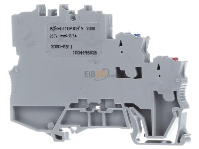 Back view WAGO 2000-5311 Sensor/actuator terminal block 3-p 7mm 
